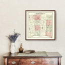 Vintage Map of Richland County, Wisconsin 1874