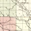 Vintage Map of Richland County, Wisconsin 1874