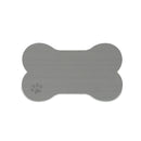 SeaDek Dog Bowl Mat - Storm Grey/Black - Medium - 12.5" x 24"