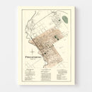 Vintage Map of Phillipsburg, Pennsylvania 1874