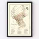 Vintage Map of Phillipsburg, Pennsylvania 1874