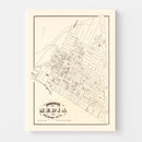Vintage Map of Media, Pennsylvania 1875