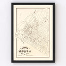 Vintage Map of Media, Pennsylvania 1875