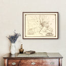 Vintage Map of Darby, Pennsylvania 1875