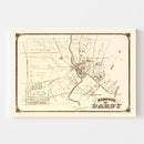 Vintage Map of Darby, Pennsylvania 1875