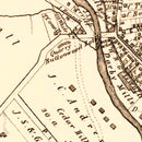 Vintage Map of Darby, Pennsylvania 1875