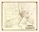 Vintage Map of Darby, Pennsylvania 1875