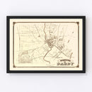 Vintage Map of Darby, Pennsylvania 1875