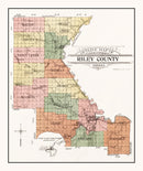Vintage Map of Croghan, New York 1875