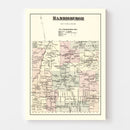 Vintage Map of Harrisburgh Township, Lewis County, New York 1875