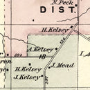 Vintage Map of Harrisburgh Township, Lewis County, New York 1875