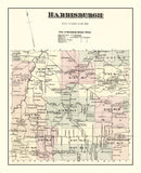 Vintage Map of Harrisburgh Township, Lewis County, New York 1875