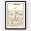 Vintage Map of Harrisburgh Township, Lewis County, New York 1875