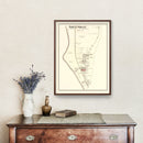 Vintage Map of Greendale, Indiana 1875