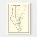 Vintage Map of Greendale, Indiana 1875