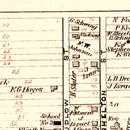 Vintage Map of Greendale, Indiana 1875