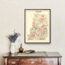 Vintage Map of Callicoon Township, Sullivan County, New York 1875