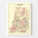 Vintage Map of Callicoon Township, Sullivan County, New York 1875