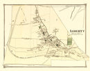 Vintage Map of Liberty Township, Sullivan County, New York 1875