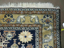 Persian Qum Rug 5.6 x 8.8, Navy Blue