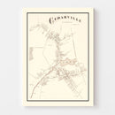 Vintage Map of Cedarville, New Jersey 1876