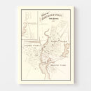Vintage Map of Bridgeton, New Jersey 1876