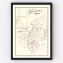 Vintage Map of Bridgeton, New Jersey 1876