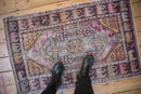 2.5x4 Vintage Distressed Oushak Rug