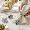 Butterfly and Flower Napkin Rings