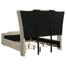 Lorient 4-piece Queen Bedroom Set Ivory and Camel