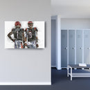 Joe Burrow & Ja'Marr Chase Canvas Art – Cincinnati Bengals Wall Decor