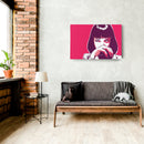 Pulp Fiction Canvas Art – Uma Thurman Movie Wall Decor