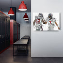CJ Stroud & Nico Collins Canvas Art – Houston Texans Wall Decor