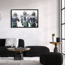 Troy Aikman, Michael Irvin & Emmitt Smith Canvas Art - Dallas Cowboys Wall Decor