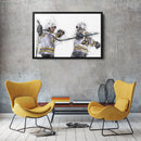 Brad Marchand & David Pastrnak Canvas Art – Boston Bruins Wall Decor