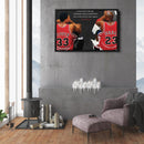 Michael Jordan & Scottie Pippen Poster – Chicago Bulls Canvas Wall Art Decor