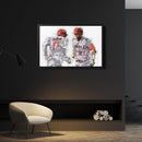 Shohei Ohtani & Mike Trout Canvas Art – Los Angeles Angels Wall Decor