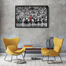 Michael Jordan The Last Shot Canvas Print – Chicago Bulls Basketball Wall Art Decor