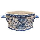 Lovecup Porcelain Blue and White Floral and Bird Planter L618