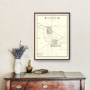 Vintage Map of Linden, Michigan 1889