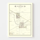 Vintage Map of Linden, Michigan 1889