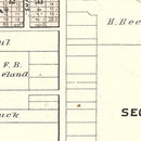 Vintage Map of Linden, Michigan 1889