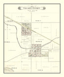 Vintage Map of Linden, Michigan 1889
