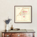 Vintage Map of Quincy, Ohio 1890