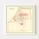 Vintage Map of Quincy, Ohio 1890
