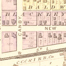 Vintage Map of Quincy, Ohio 1890