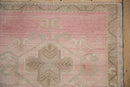 2x2.5 Vintage Distressed Oushak Square Rug Mat