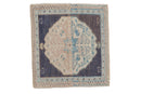 1.5x2 Vintage Distressed Oushak Square Rug Mat