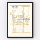 Vintage Map of Telford, Pennsylvania 1891