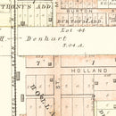 Vintage Map of Washington, Illinois 1891